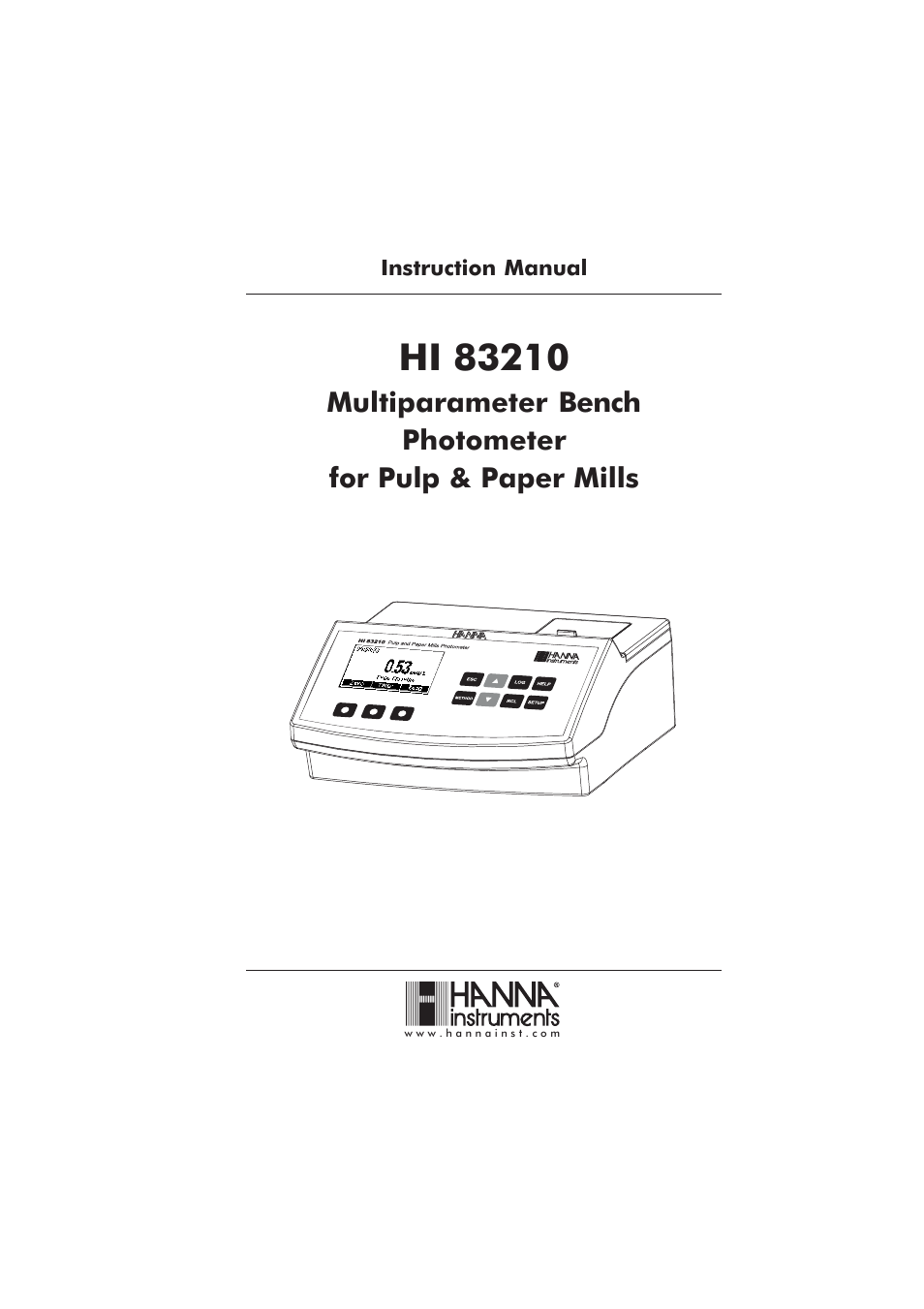 Hanna Instruments HI 83210-01 User Manual | 52 pages