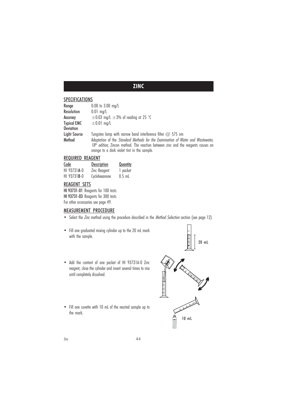 Hanna Instruments HI 83210-01 User Manual | Page 44 / 52