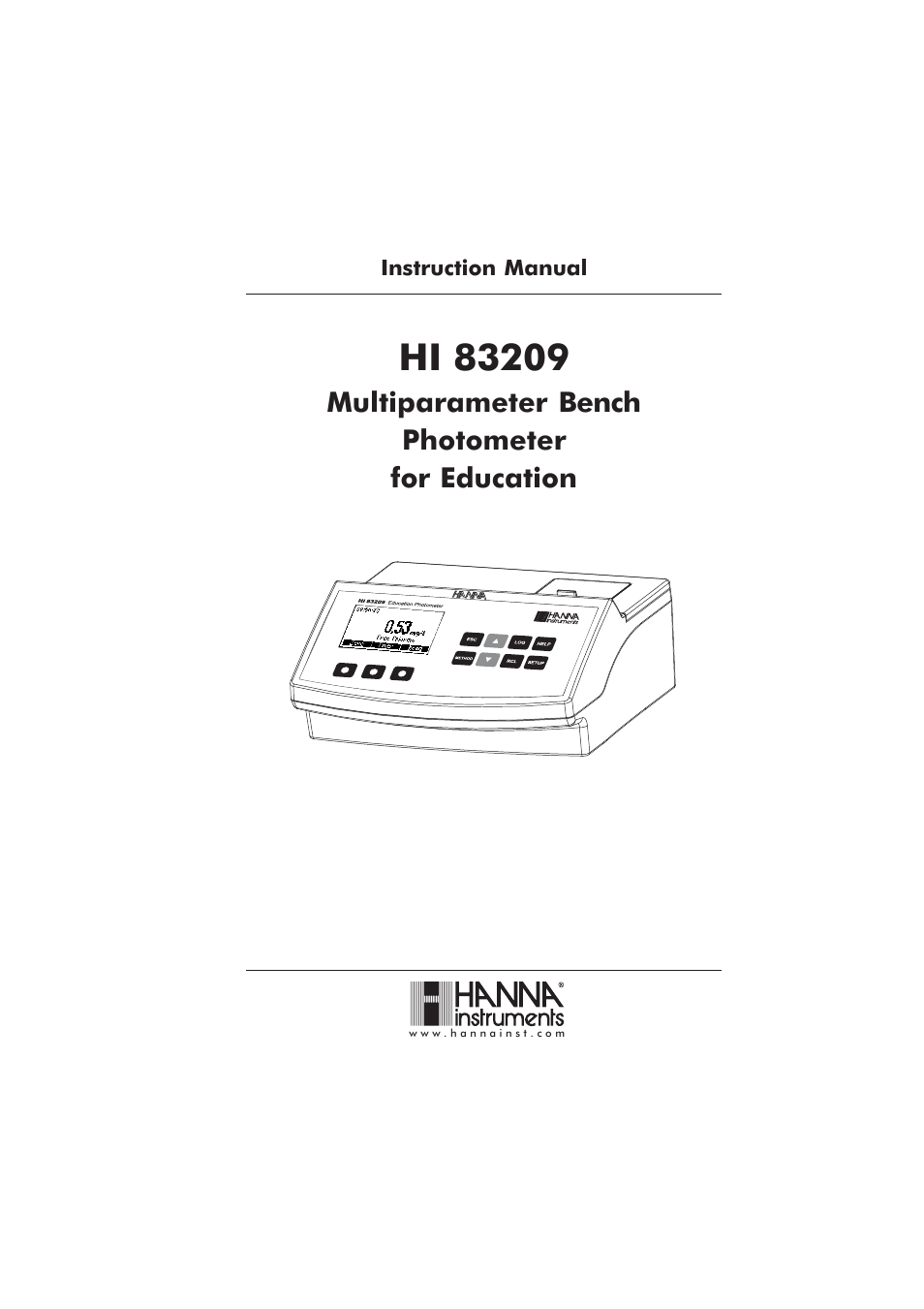Hanna Instruments HI 83209-01 User Manual | 68 pages