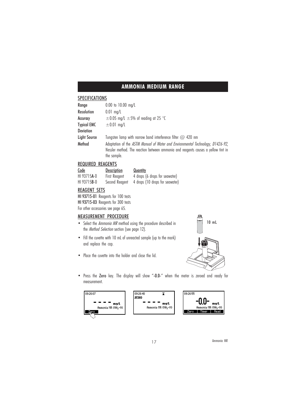 Hanna Instruments HI 83209-01 User Manual | Page 17 / 68
