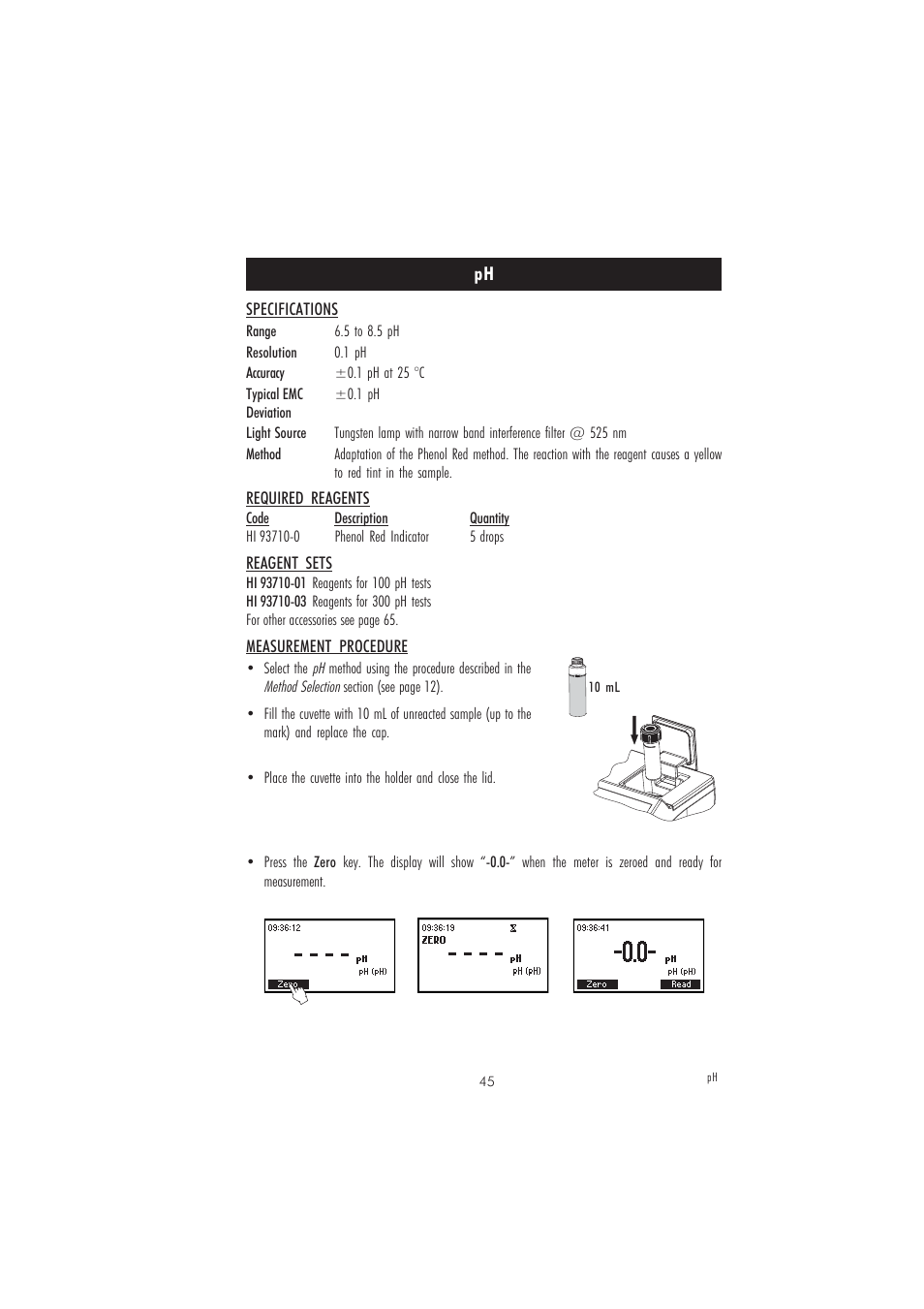 Hanna Instruments HI 83209-01 User Manual | Page 45 / 68