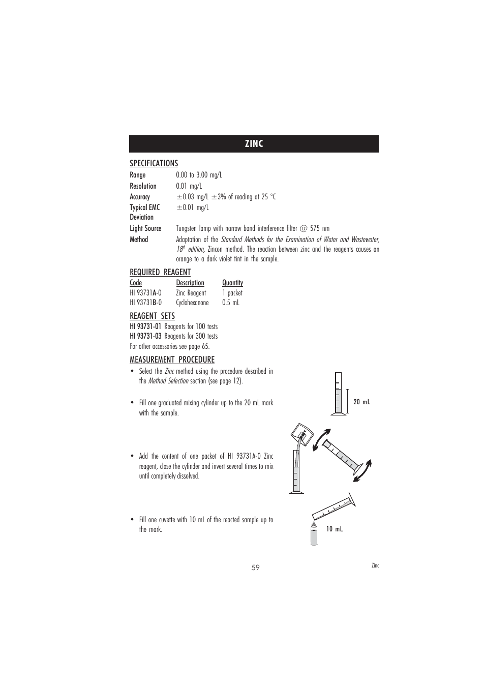 Hanna Instruments HI 83209-01 User Manual | Page 59 / 68