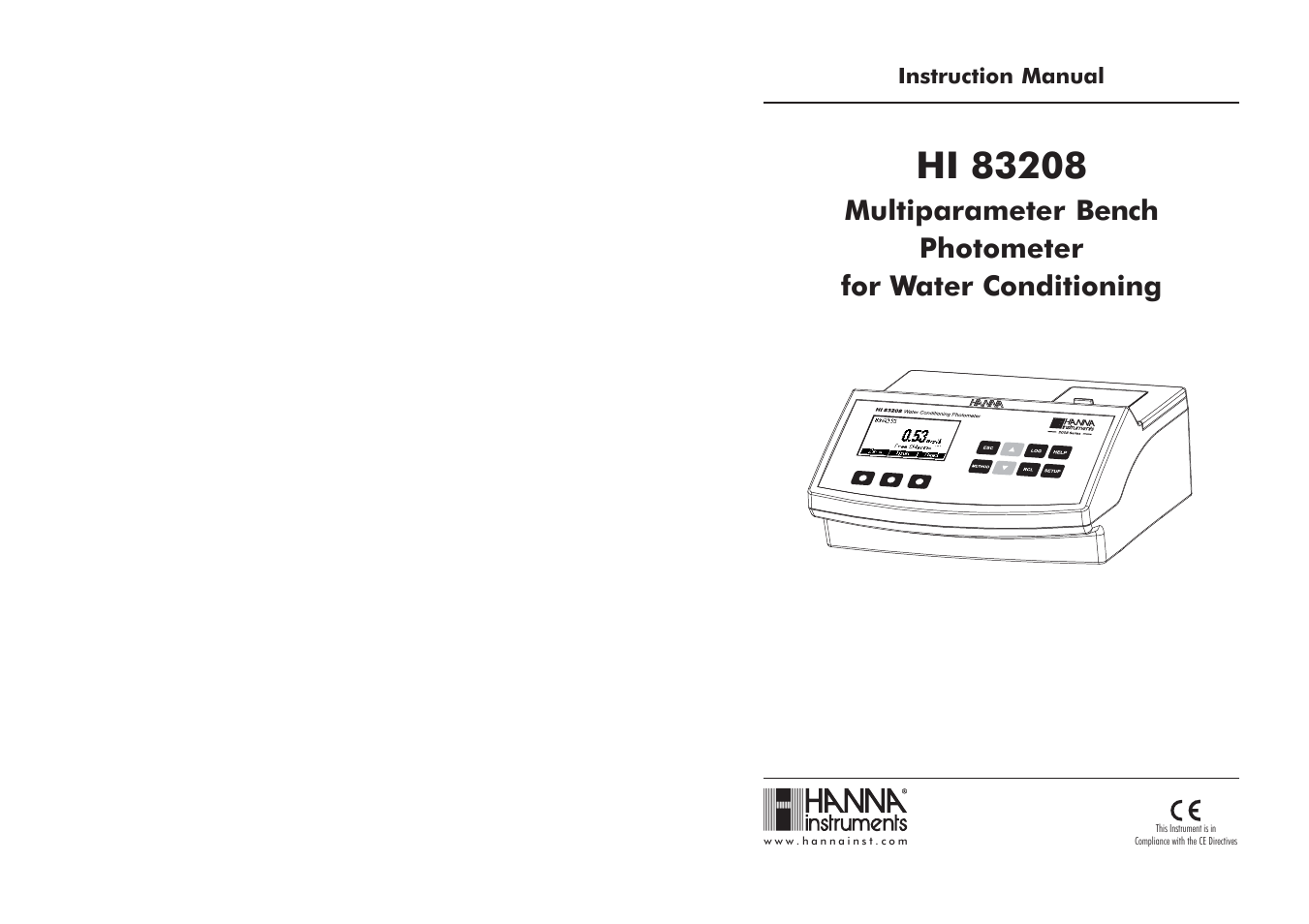 Hanna Instruments HI 83208-2008 User Manual | 39 pages