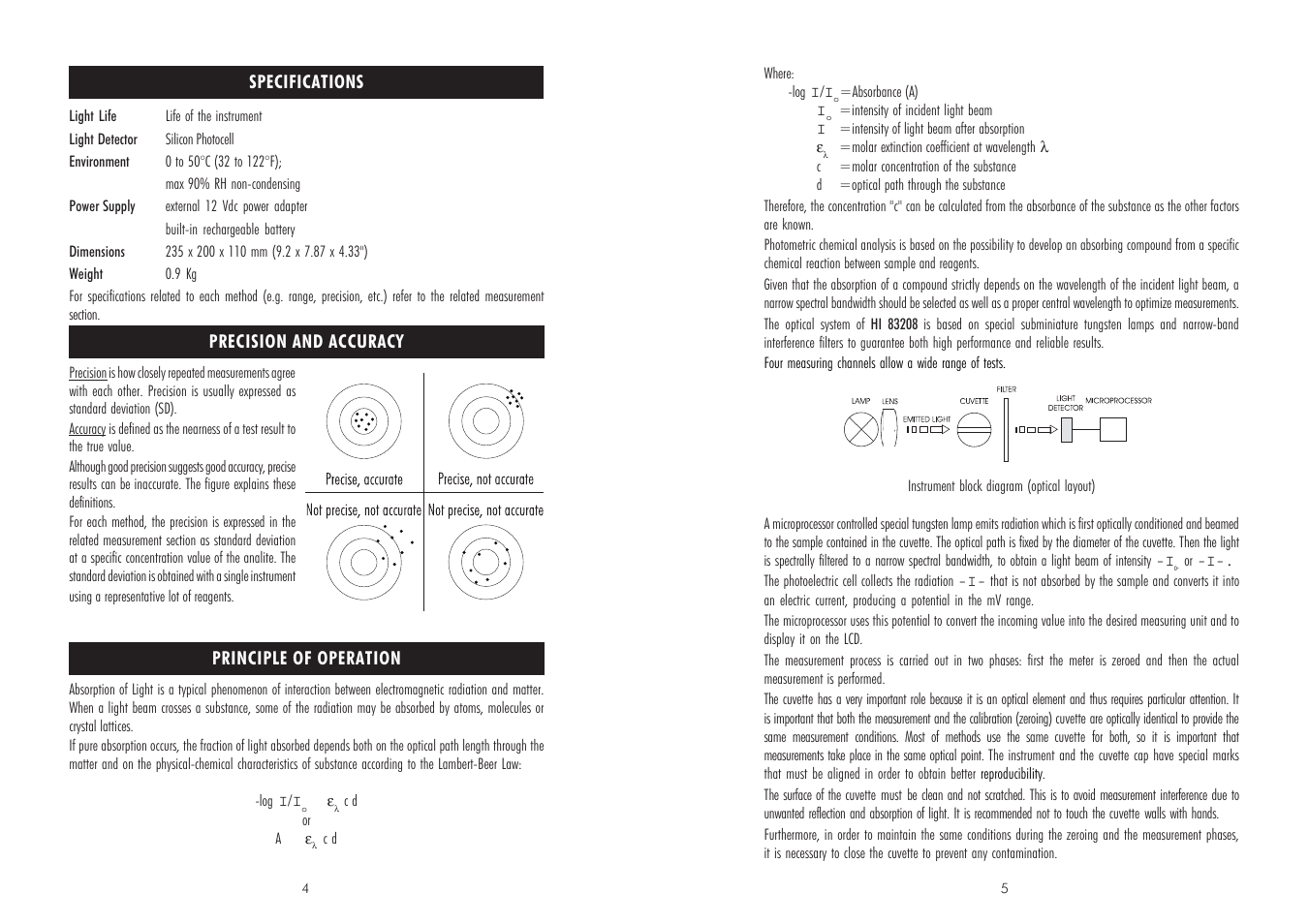 Hanna Instruments HI 83208-2008 User Manual | Page 3 / 39