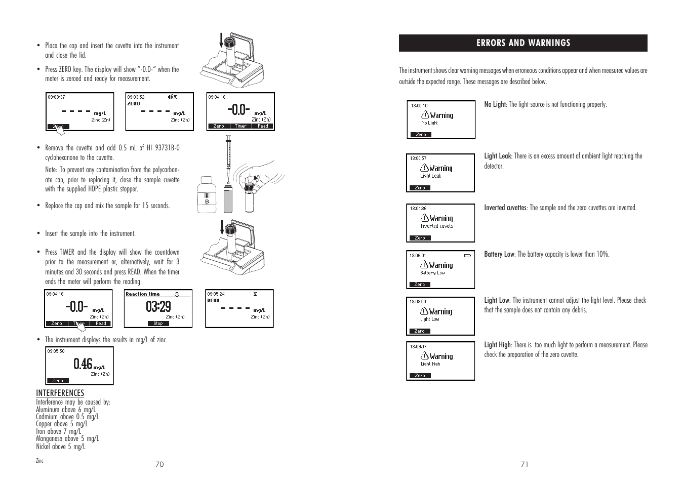 Hanna Instruments HI 83208-2008 User Manual | Page 36 / 39