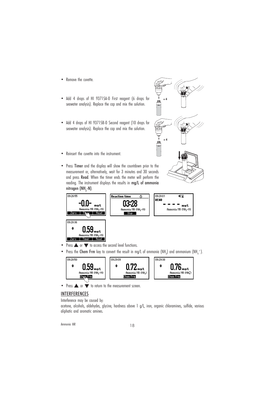 Hanna Instruments HI 83208 User Manual | Page 18 / 76