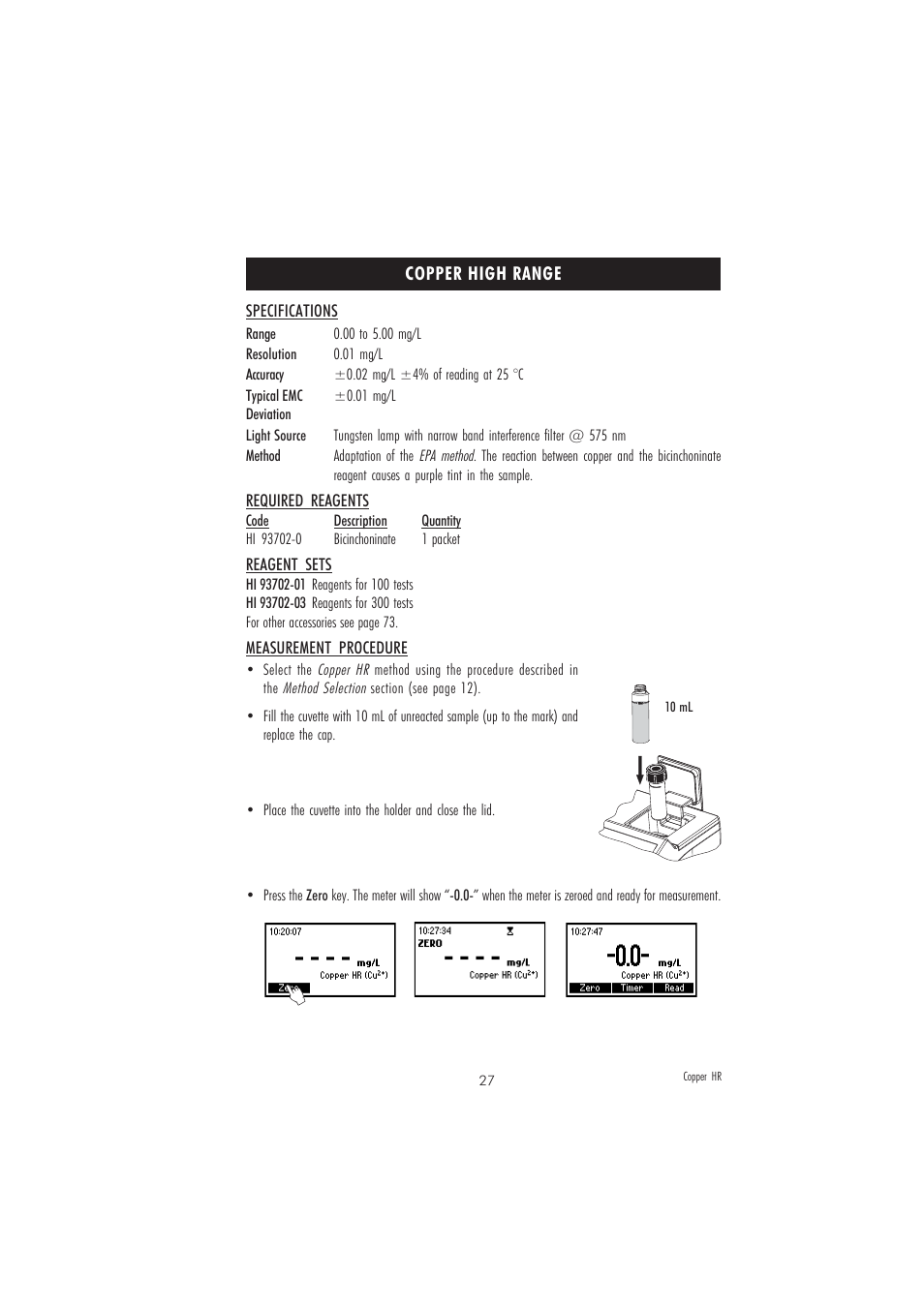 Hanna Instruments HI 83208 User Manual | Page 27 / 76