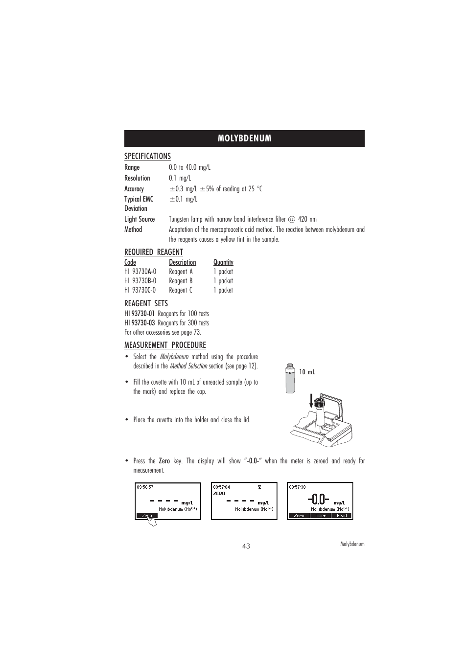 Hanna Instruments HI 83208 User Manual | Page 43 / 76