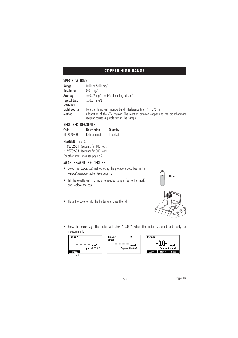Hanna Instruments HI 83207-01 User Manual | Page 27 / 68