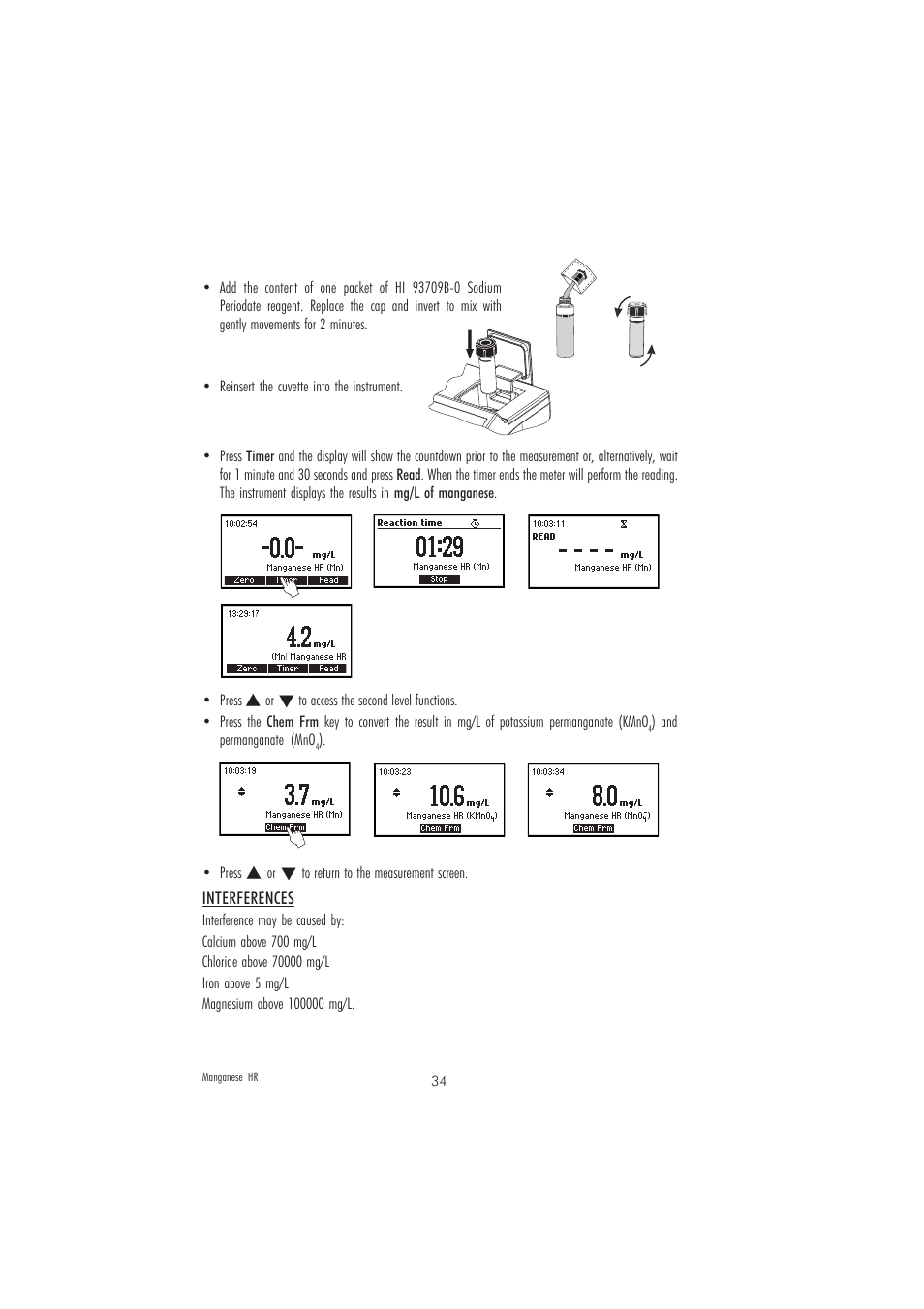 Hanna Instruments HI 83207-01 User Manual | Page 34 / 68