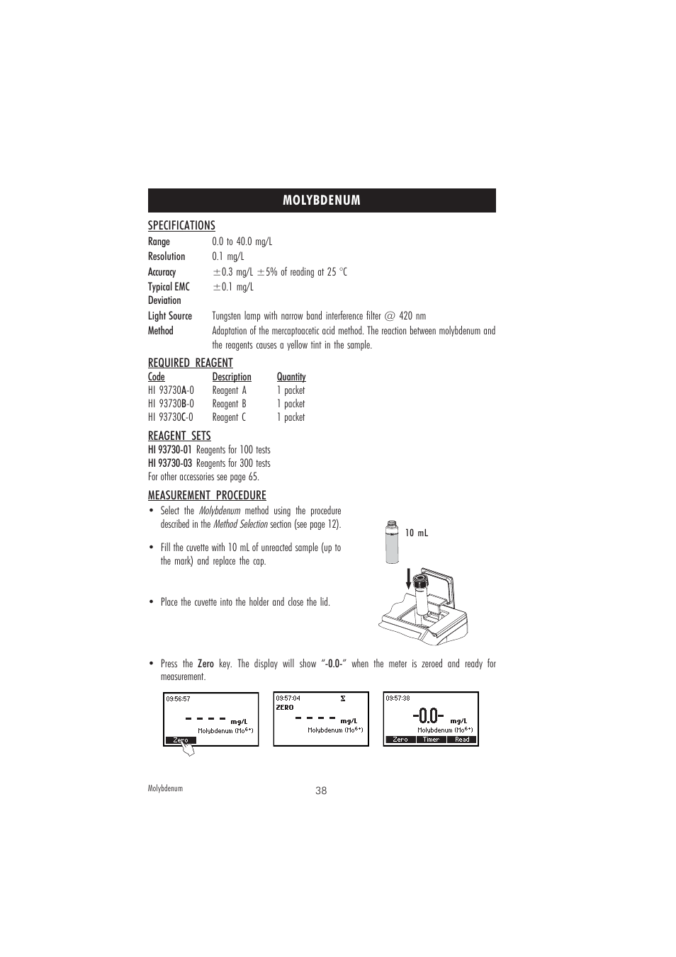 Hanna Instruments HI 83207-01 User Manual | Page 38 / 68