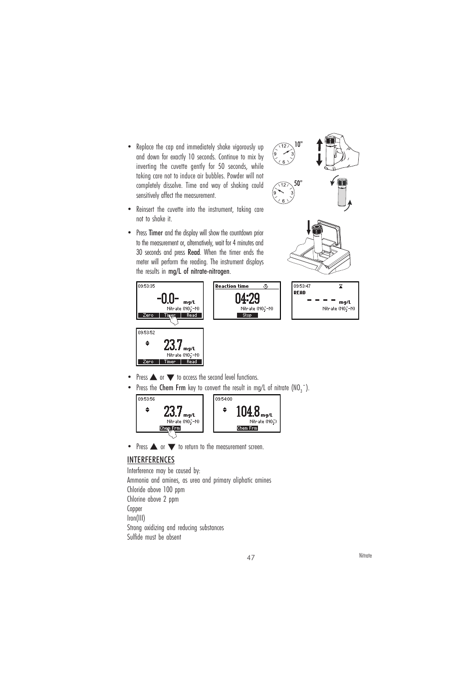 Hanna Instruments HI 83207-01 User Manual | Page 47 / 68