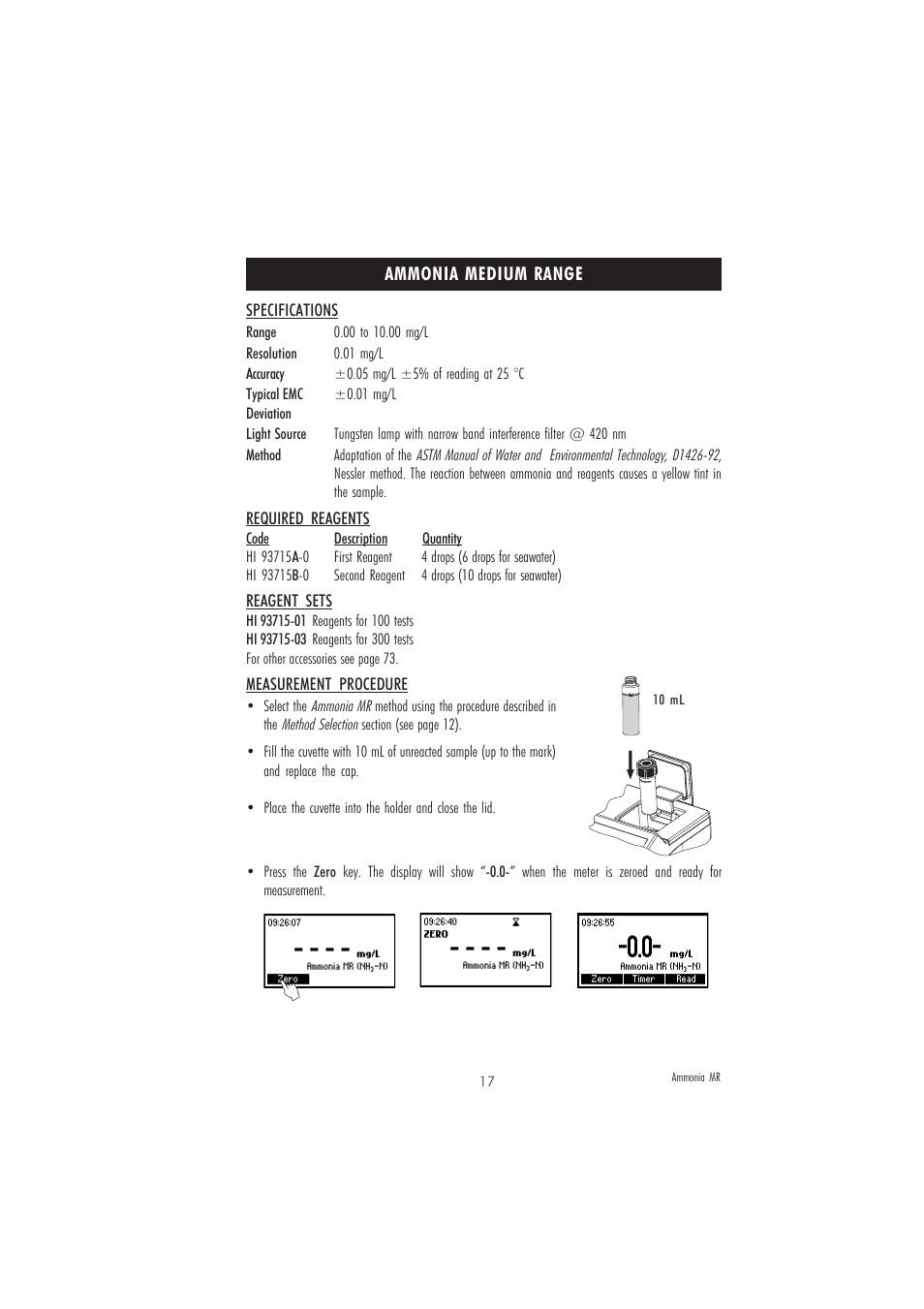 Hanna Instruments HI 83206 User Manual | Page 17 / 76