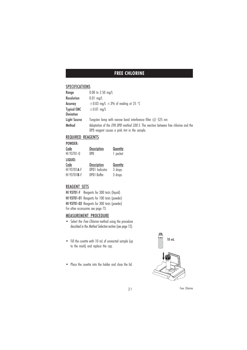 Hanna Instruments HI 83206 User Manual | Page 21 / 76