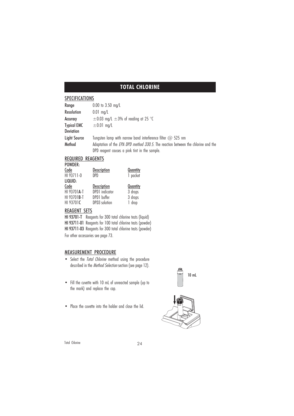 Hanna Instruments HI 83206 User Manual | Page 24 / 76