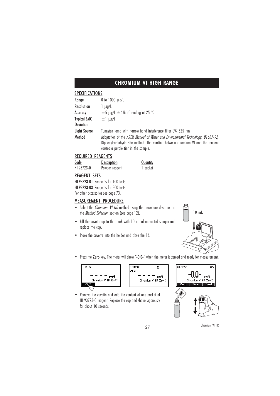 Hanna Instruments HI 83206 User Manual | Page 27 / 76