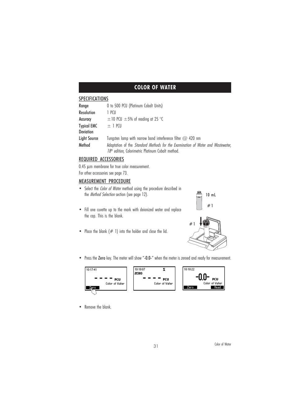 Hanna Instruments HI 83206 User Manual | Page 31 / 76