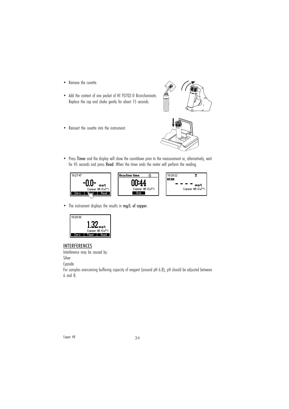 Hanna Instruments HI 83206 User Manual | Page 34 / 76