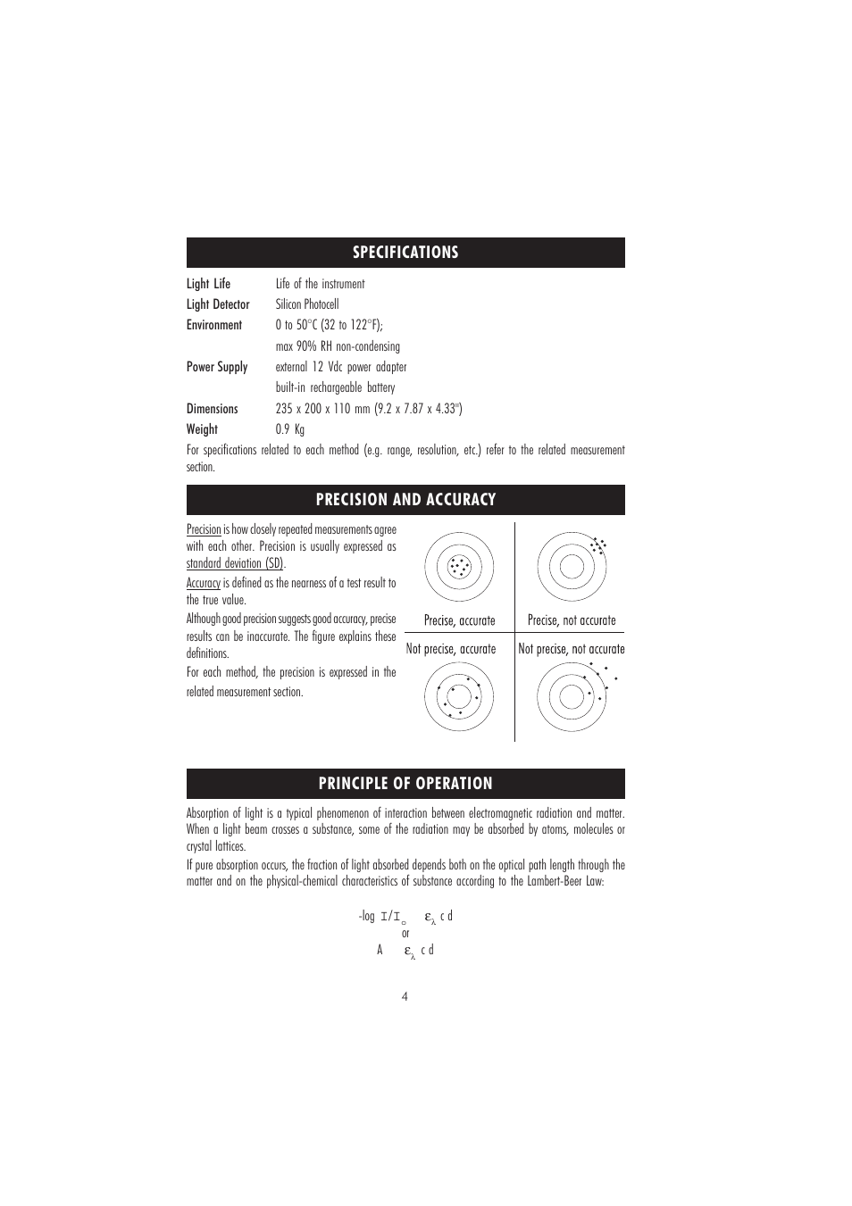 Hanna Instruments HI 83206 User Manual | Page 4 / 76