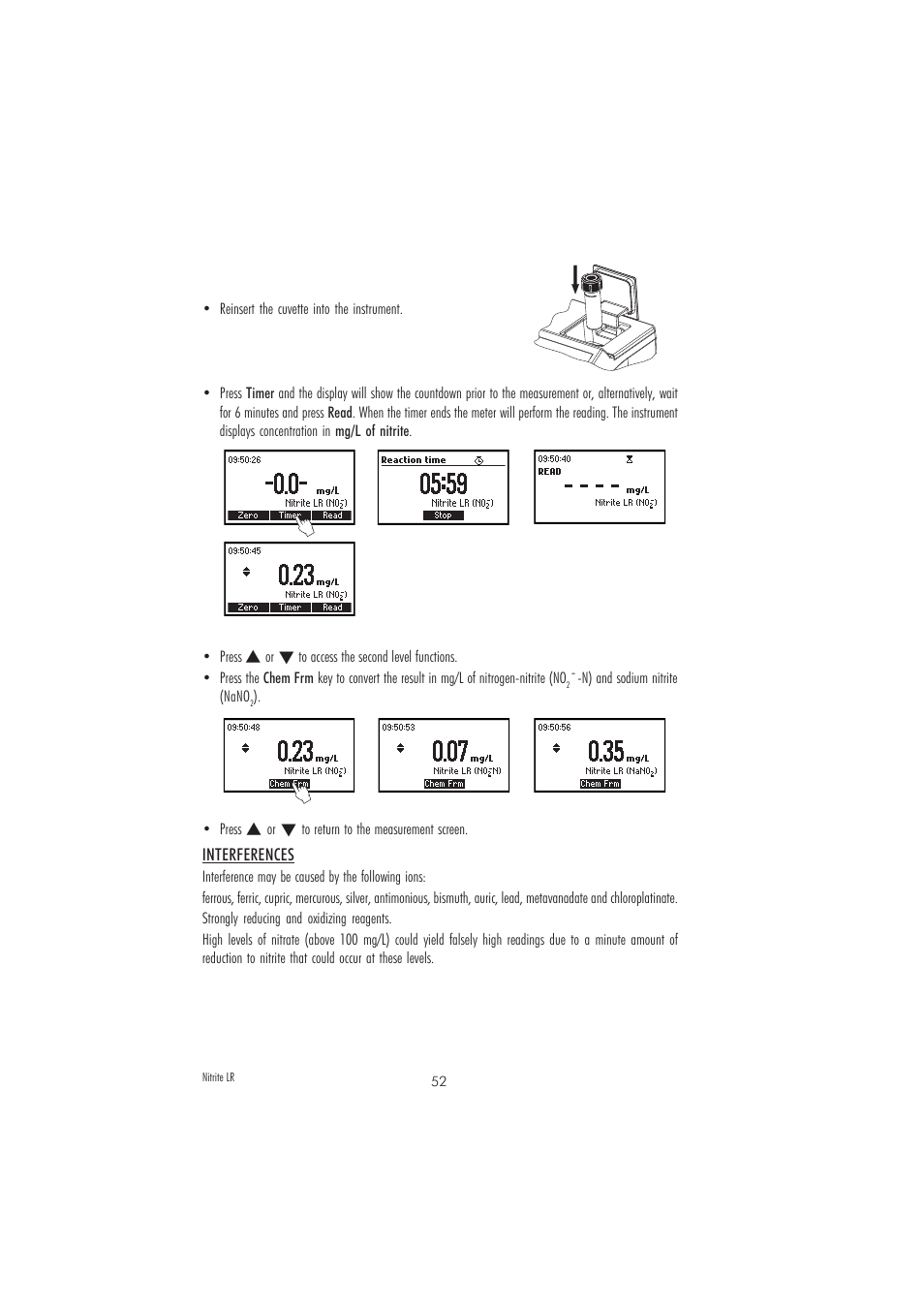 Hanna Instruments HI 83206 User Manual | Page 52 / 76