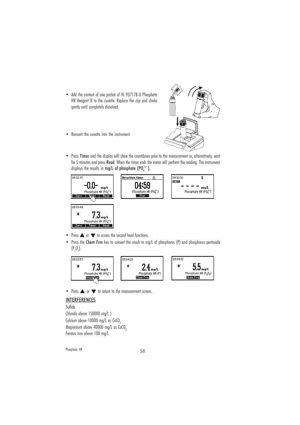 Hanna Instruments HI 83206 User Manual | Page 58 / 76