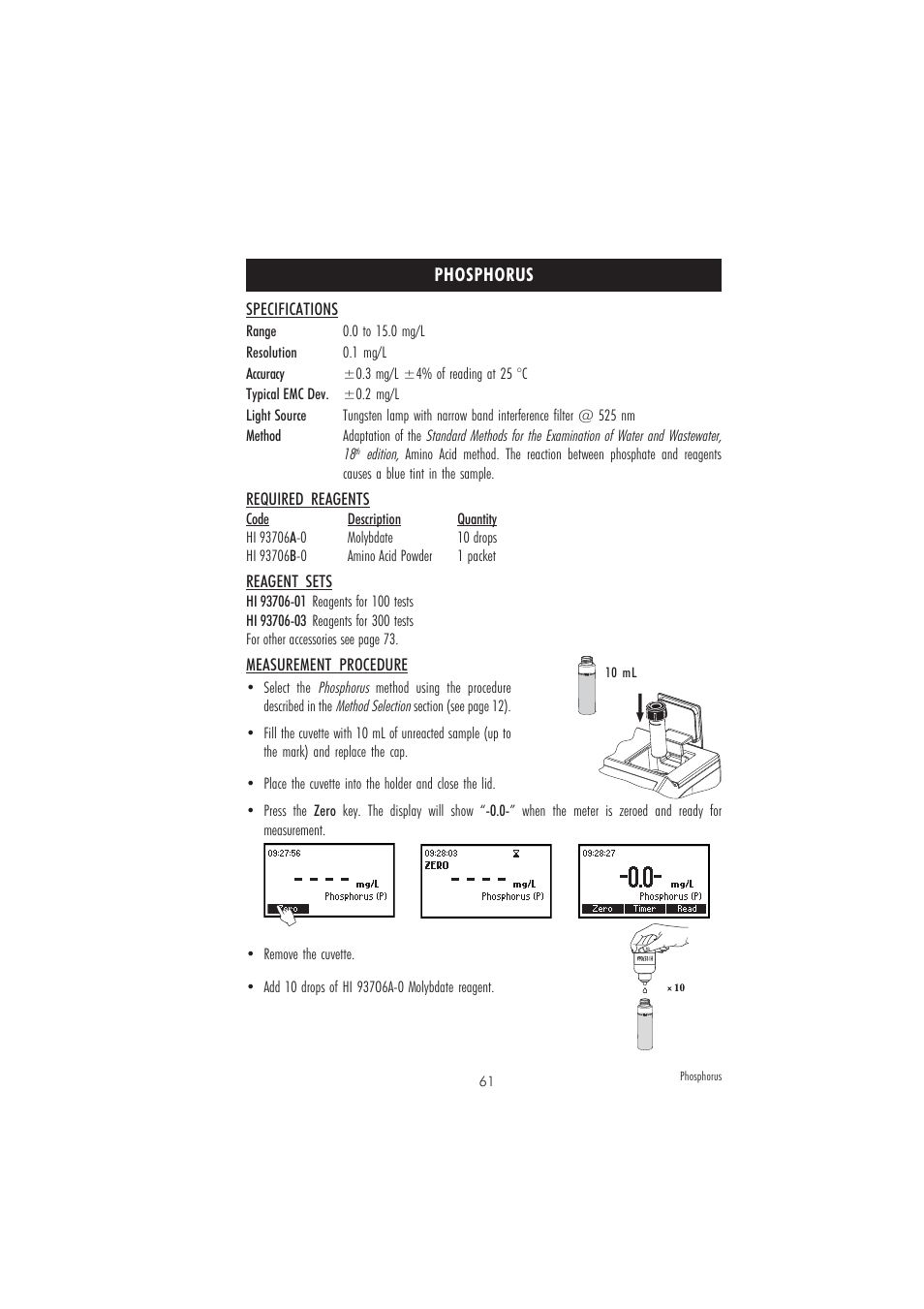 Hanna Instruments HI 83206 User Manual | Page 61 / 76