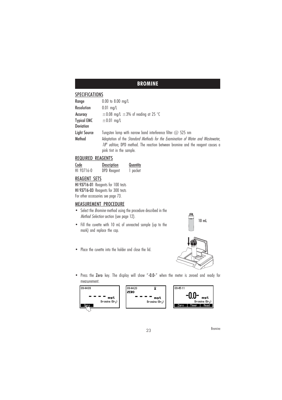 Hanna Instruments HI 83205 User Manual | Page 23 / 76