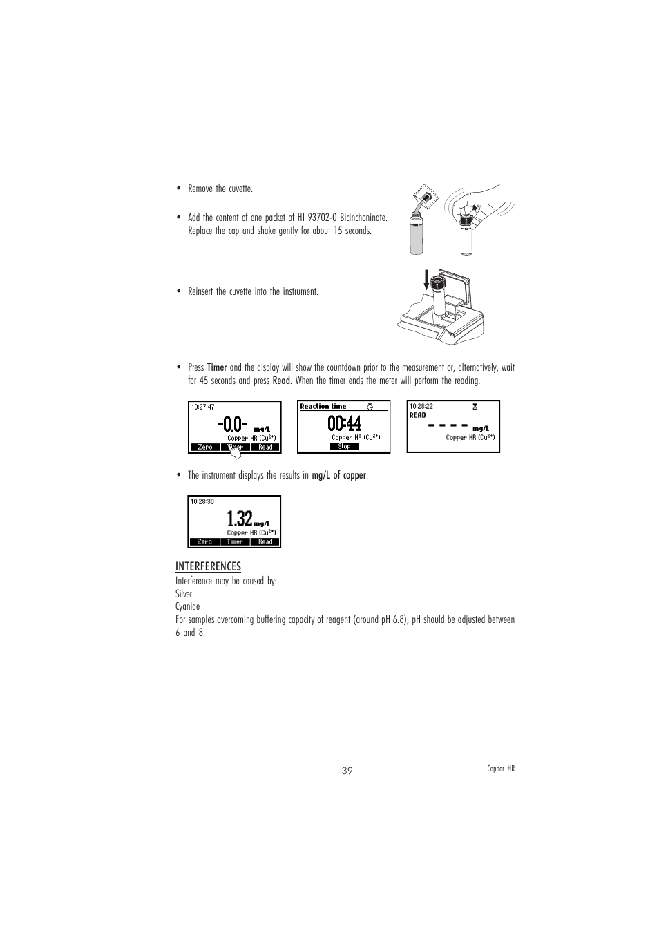 Hanna Instruments HI 83205 User Manual | Page 39 / 76