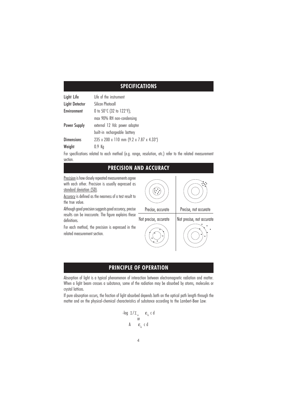 Hanna Instruments HI 83205 User Manual | Page 4 / 76