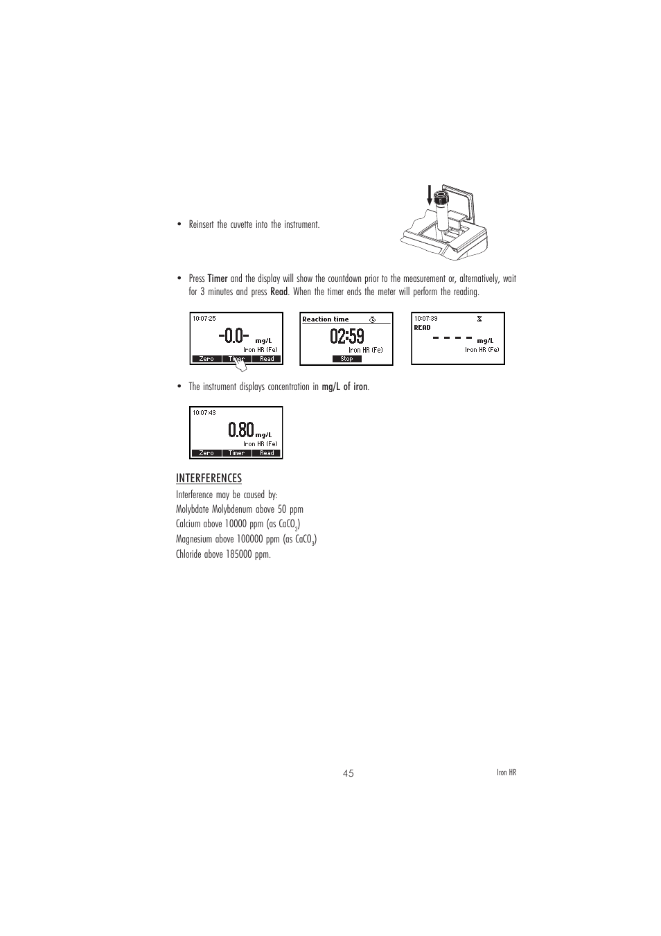 Hanna Instruments HI 83205 User Manual | Page 45 / 76