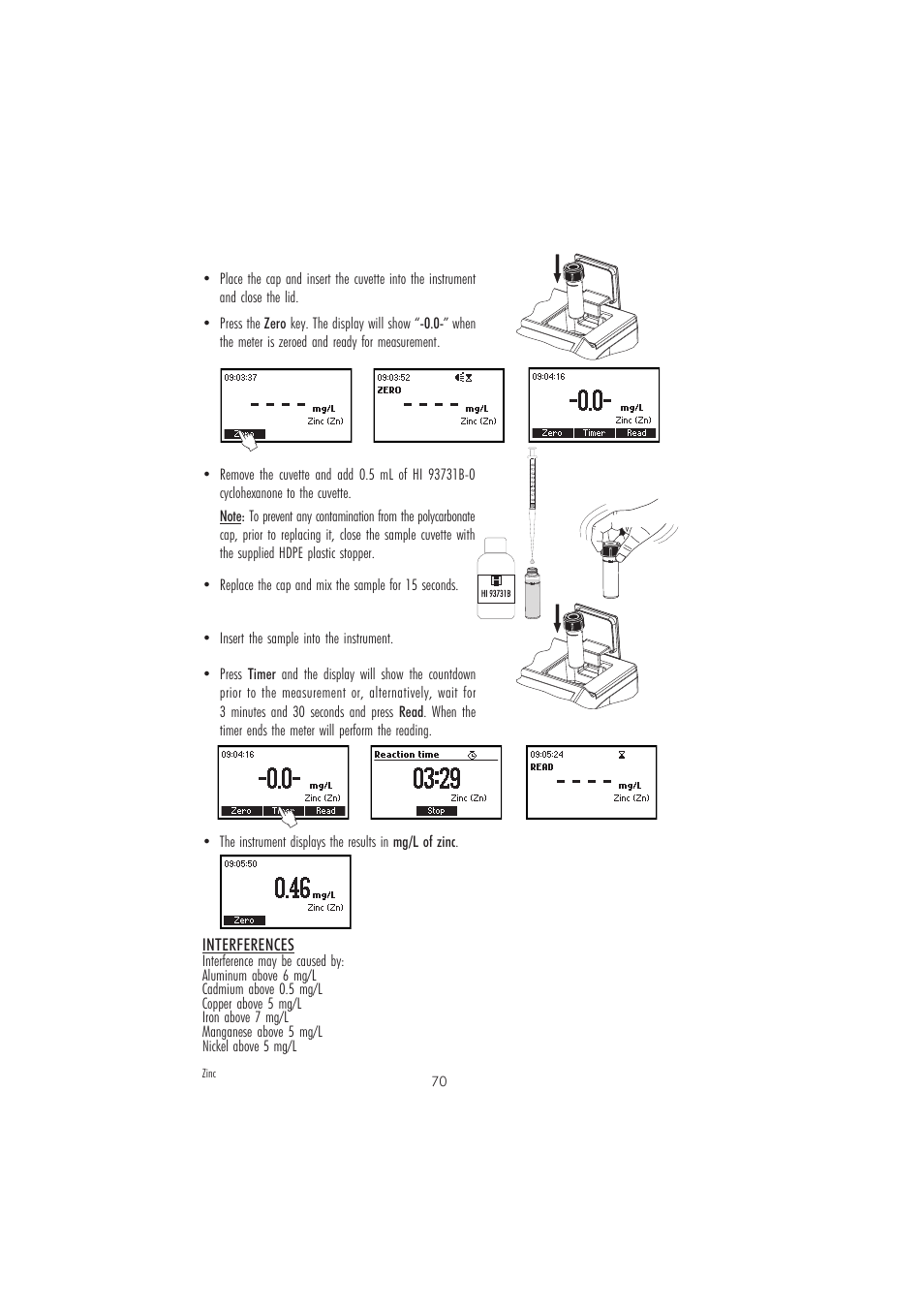 Hanna Instruments HI 83205 User Manual | Page 70 / 76