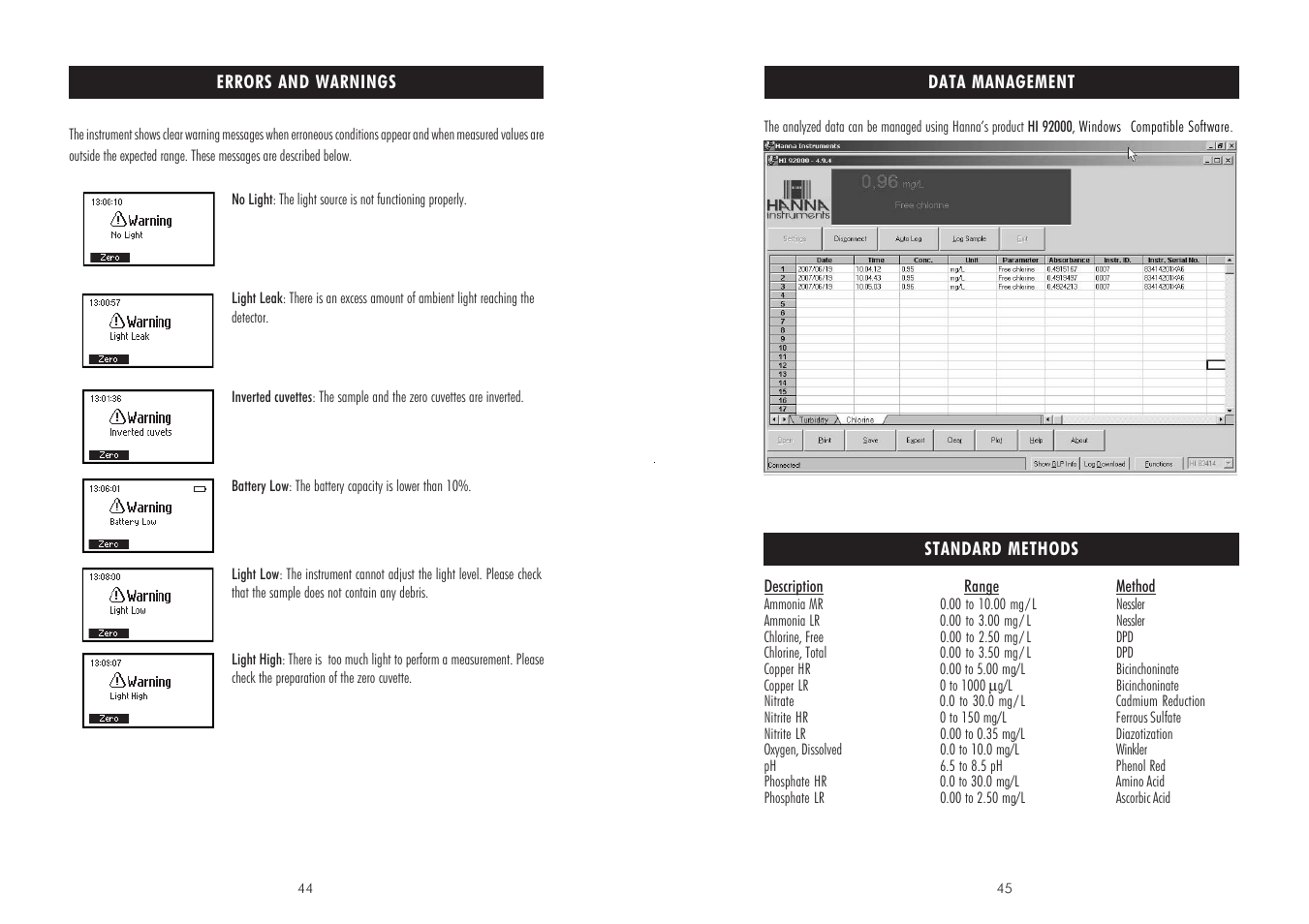 Hanna Instruments HI 83203-2008 User Manual | Page 23 / 25