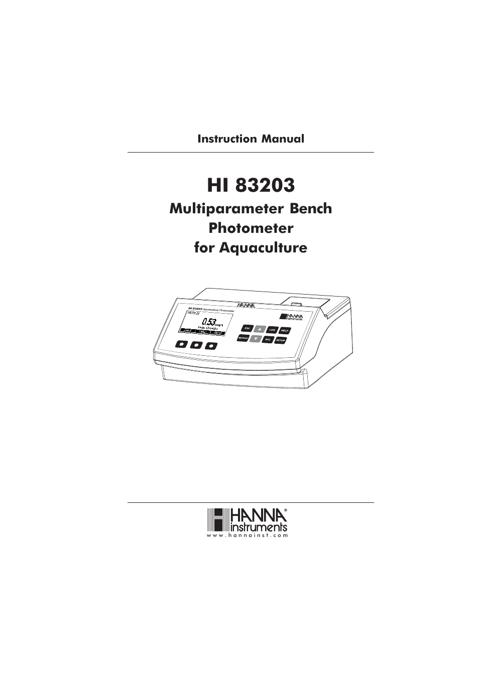 Hanna Instruments HI 83203 User Manual | 48 pages