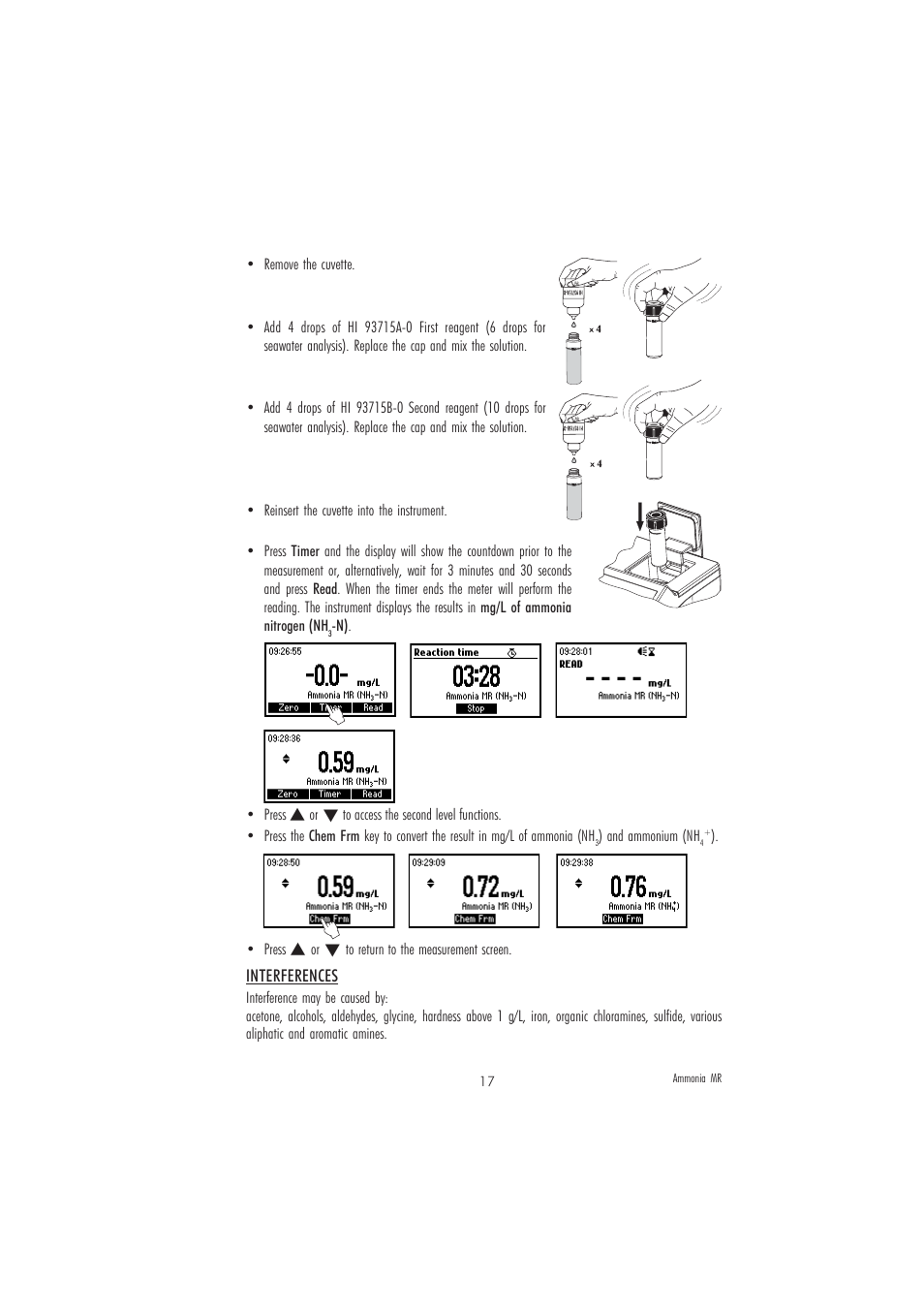 Hanna Instruments HI 83203 User Manual | Page 17 / 48