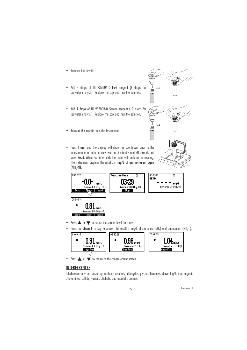 Hanna Instruments HI 83203 User Manual | Page 19 / 48