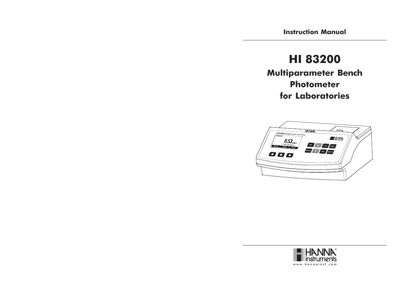 Hanna Instruments HI 83200C User Manual | 67 pages