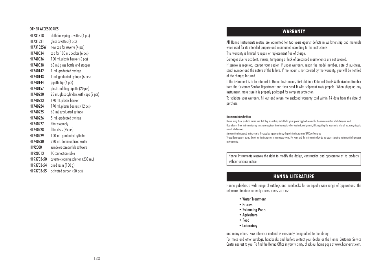 Hanna Instruments HI 83200C User Manual | Page 66 / 67