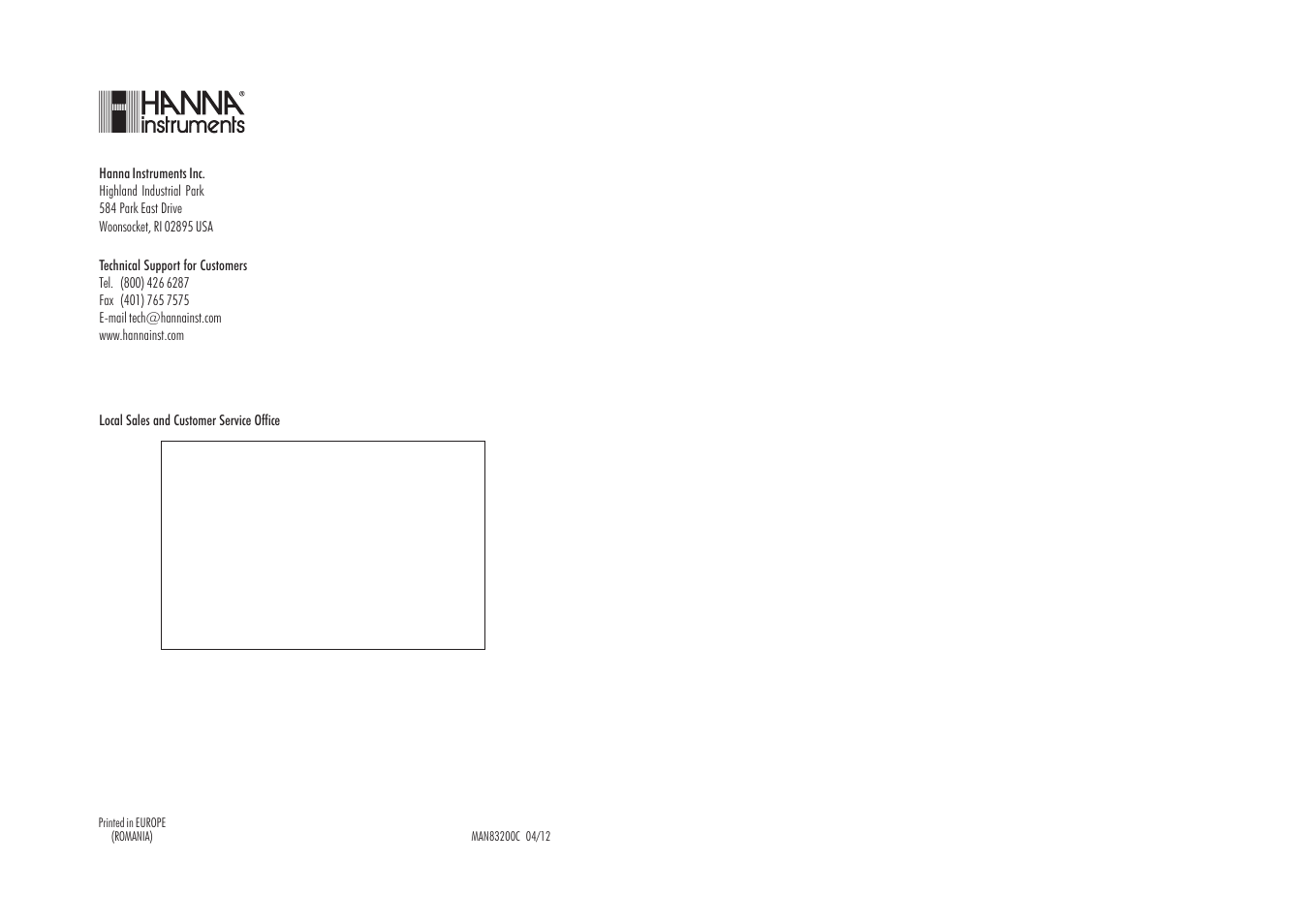 Hanna Instruments HI 83200C User Manual | Page 67 / 67