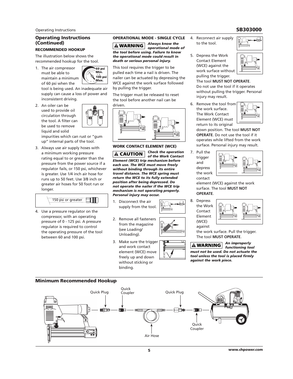 Campbell Hausfeld IN724801AV User Manual | Page 5 / 24