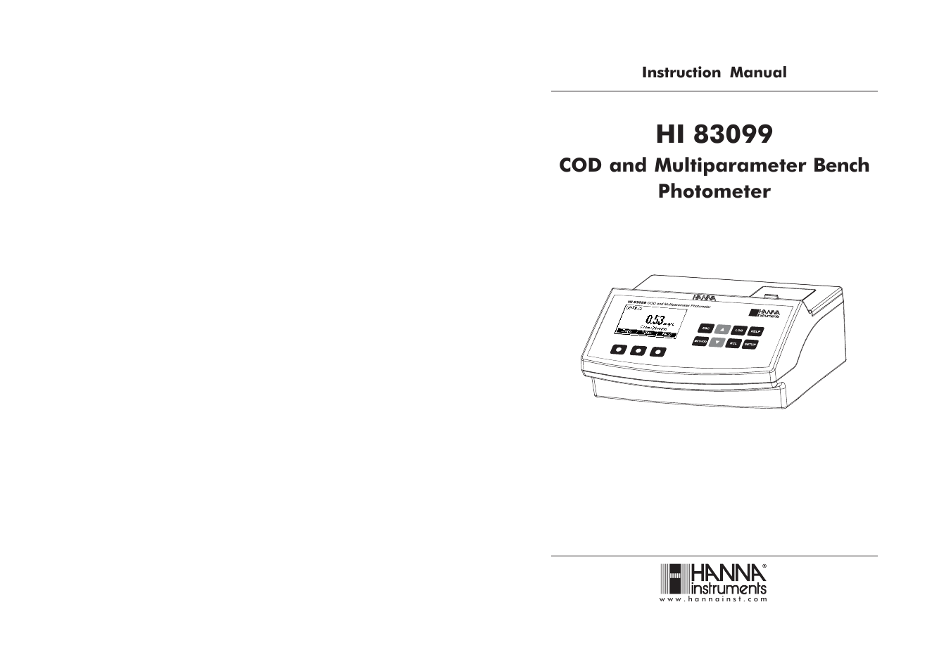 Hanna Instruments HI 83099 User Manual | 69 pages