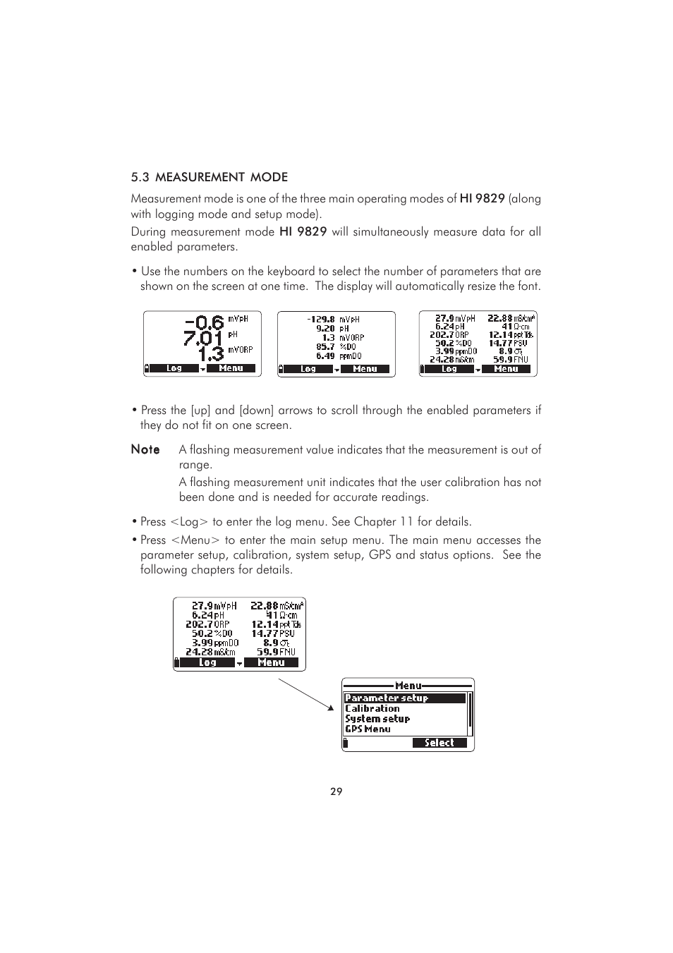 Hanna Instruments HI 9829 User Manual | Page 29 / 104