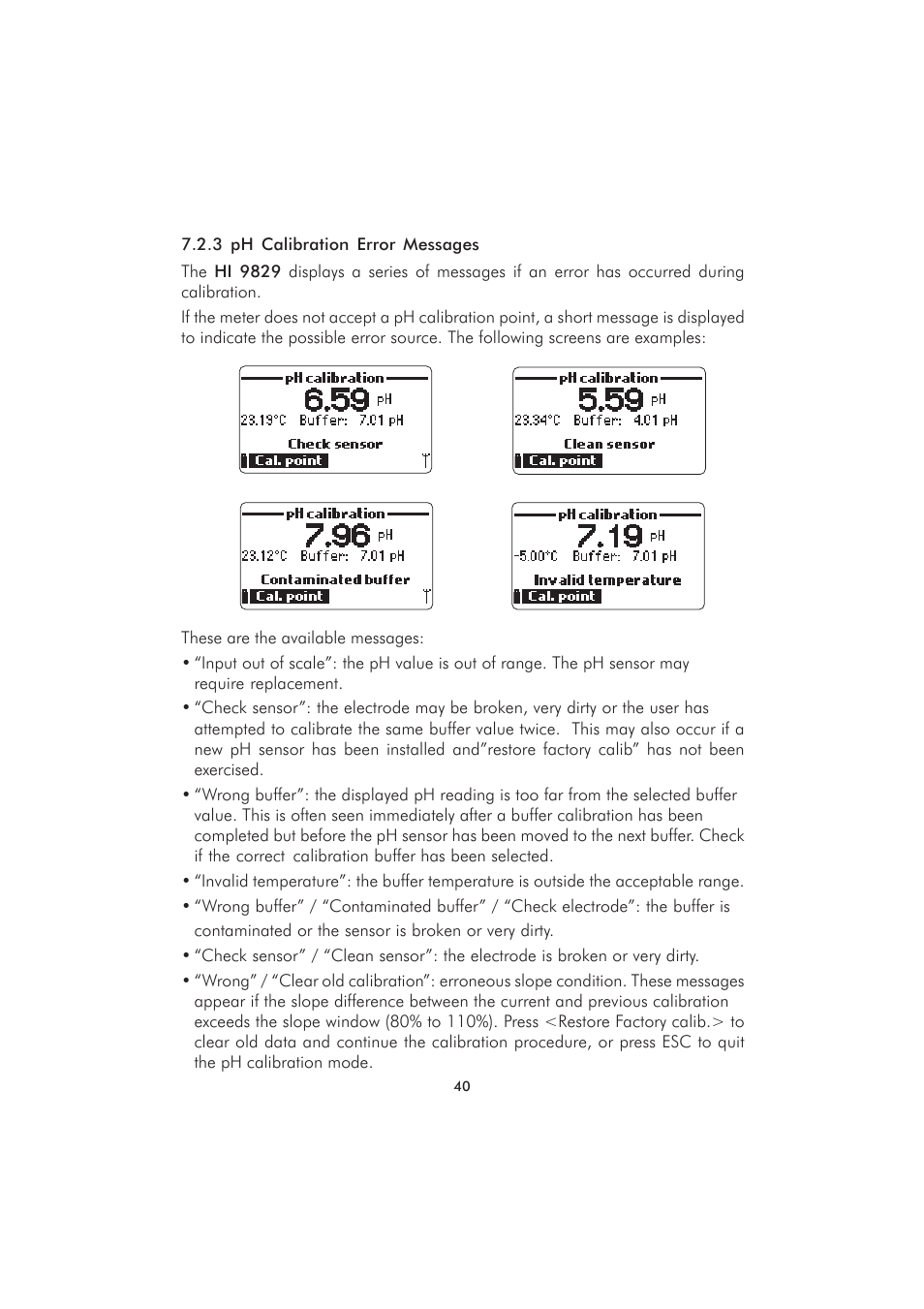 Hanna Instruments HI 9829 User Manual | Page 40 / 104