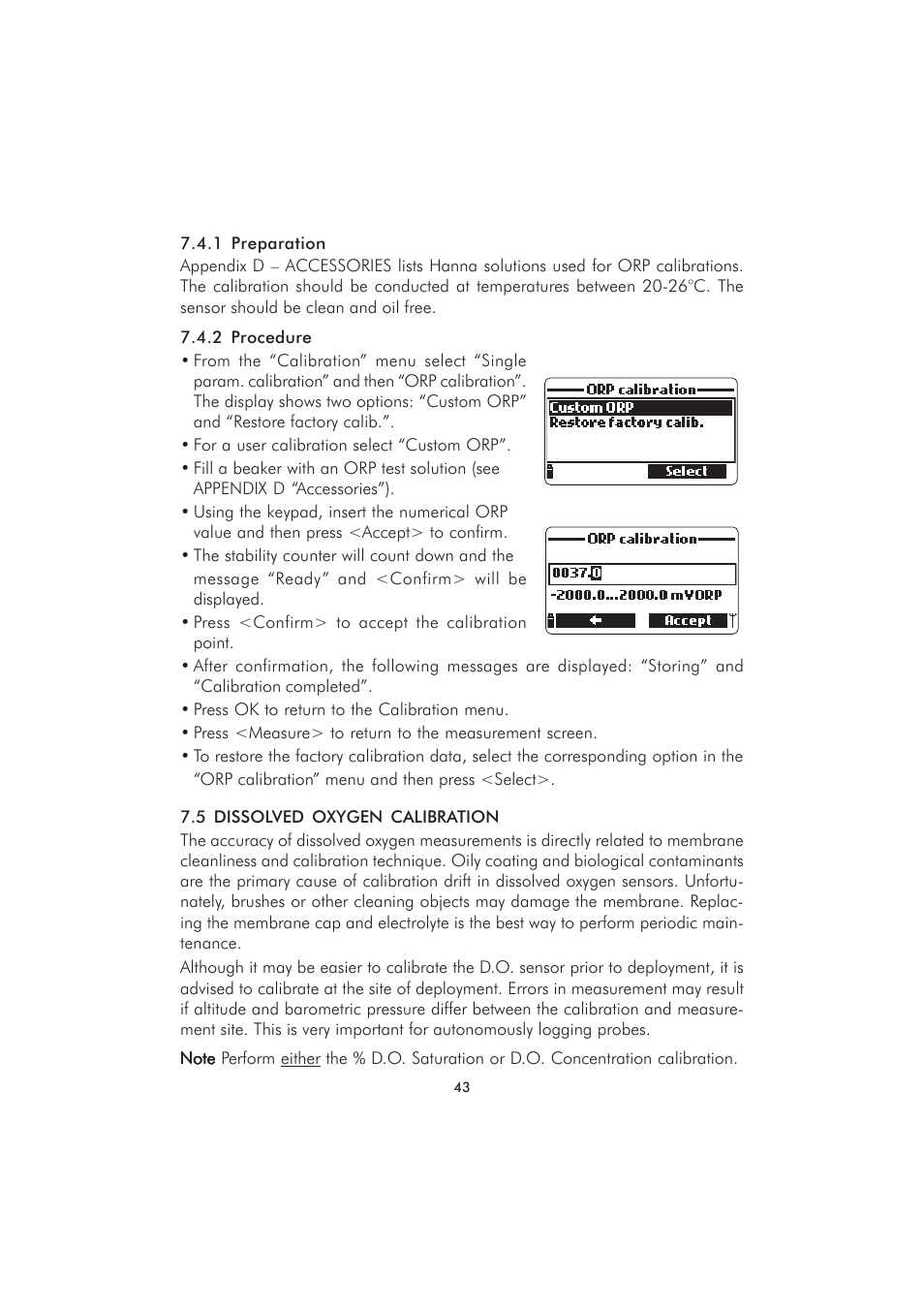 Hanna Instruments HI 9829 User Manual | Page 43 / 104