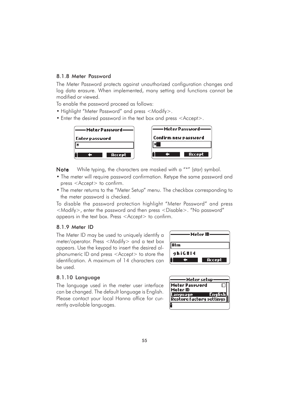 Hanna Instruments HI 9829 User Manual | Page 55 / 104