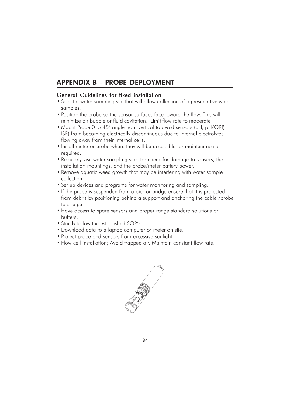 Appendix b - probe deployment | Hanna Instruments HI 9829 User Manual | Page 84 / 104