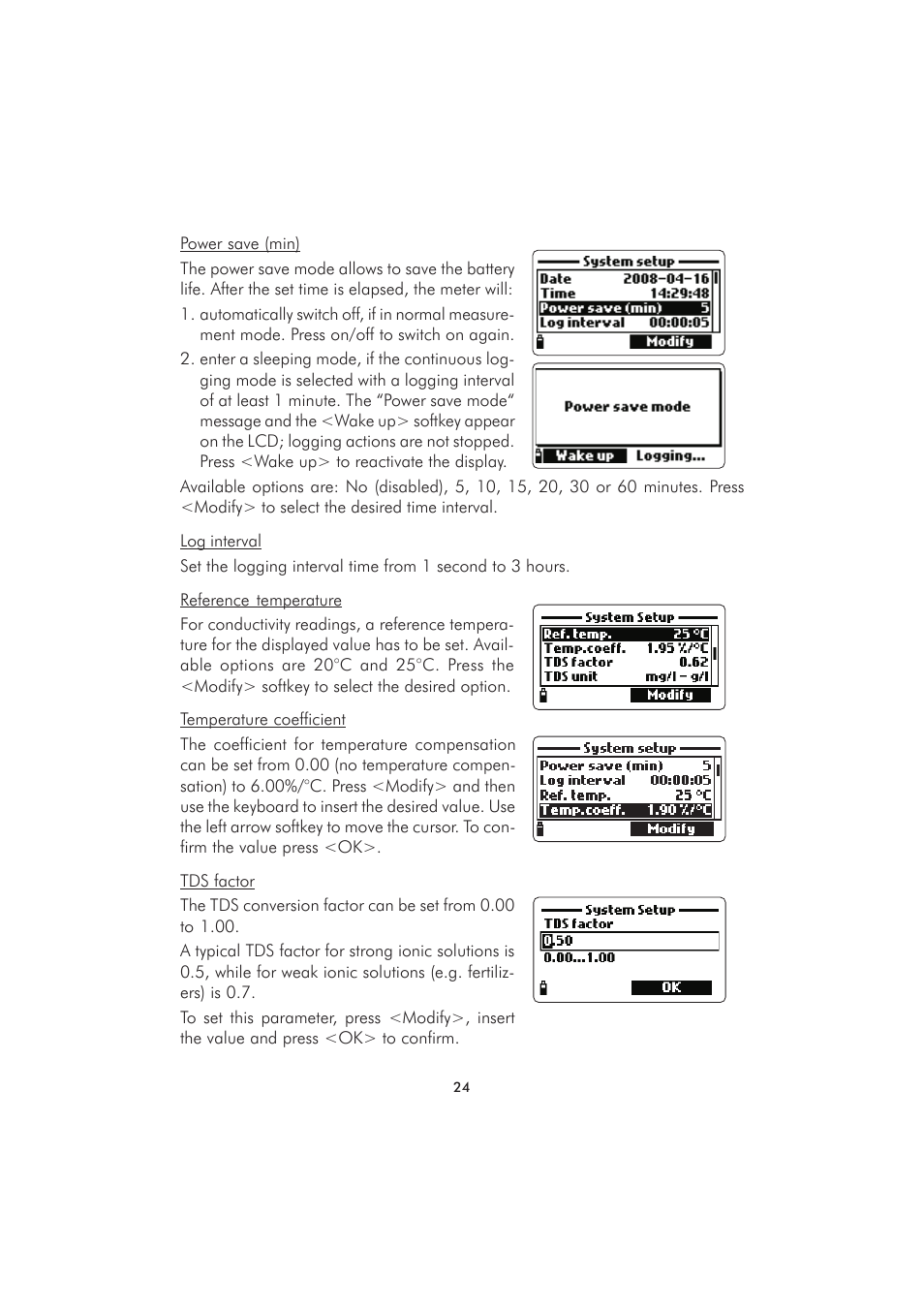 Hanna Instruments HI 98280 User Manual | Page 24 / 64