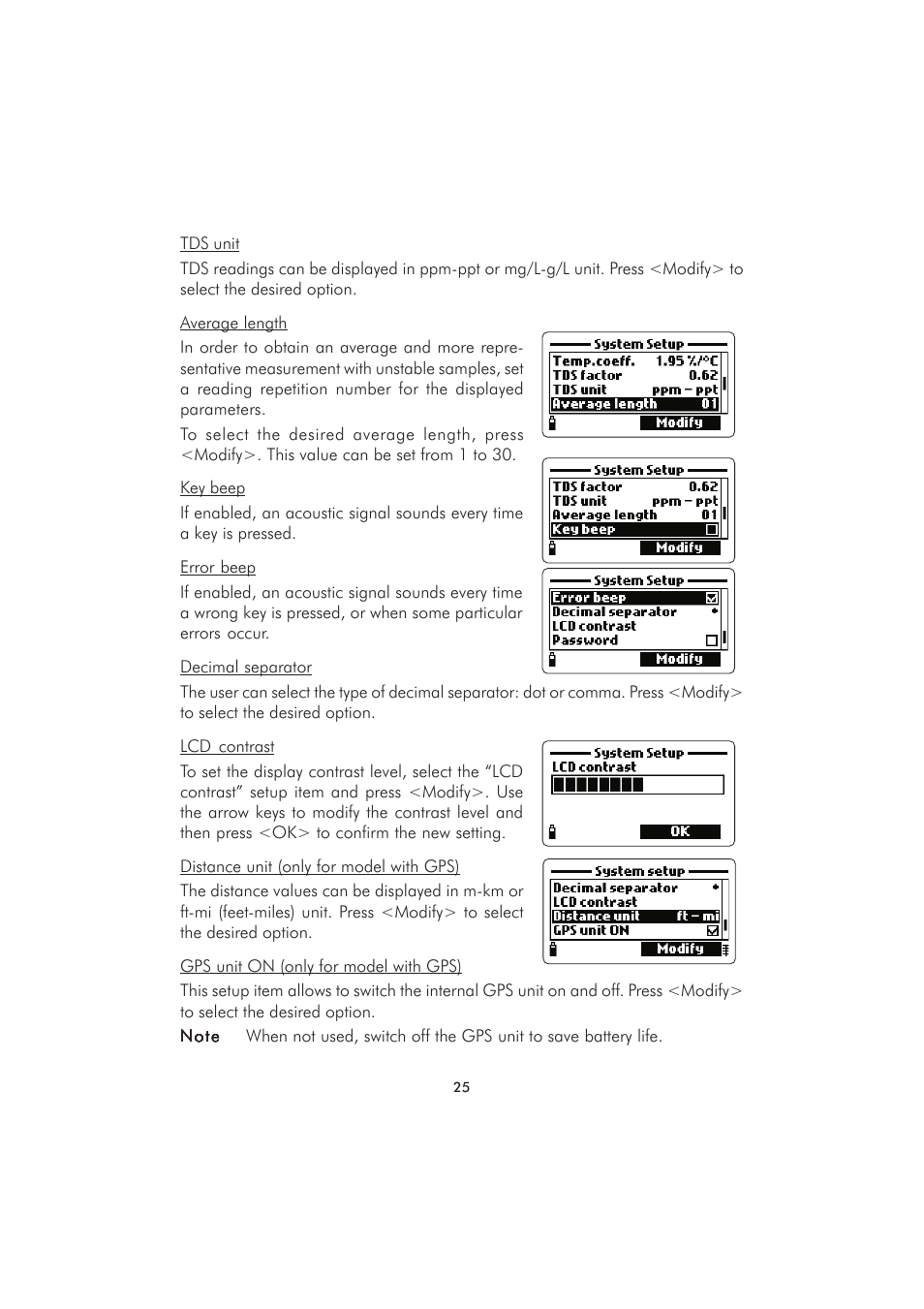 Hanna Instruments HI 98280 User Manual | Page 25 / 64