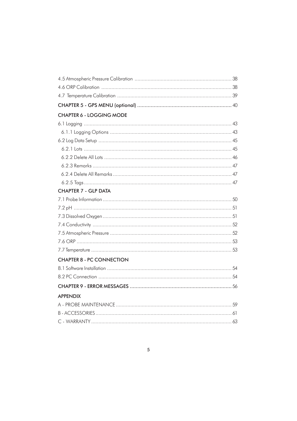 Hanna Instruments HI 98280 User Manual | Page 5 / 64