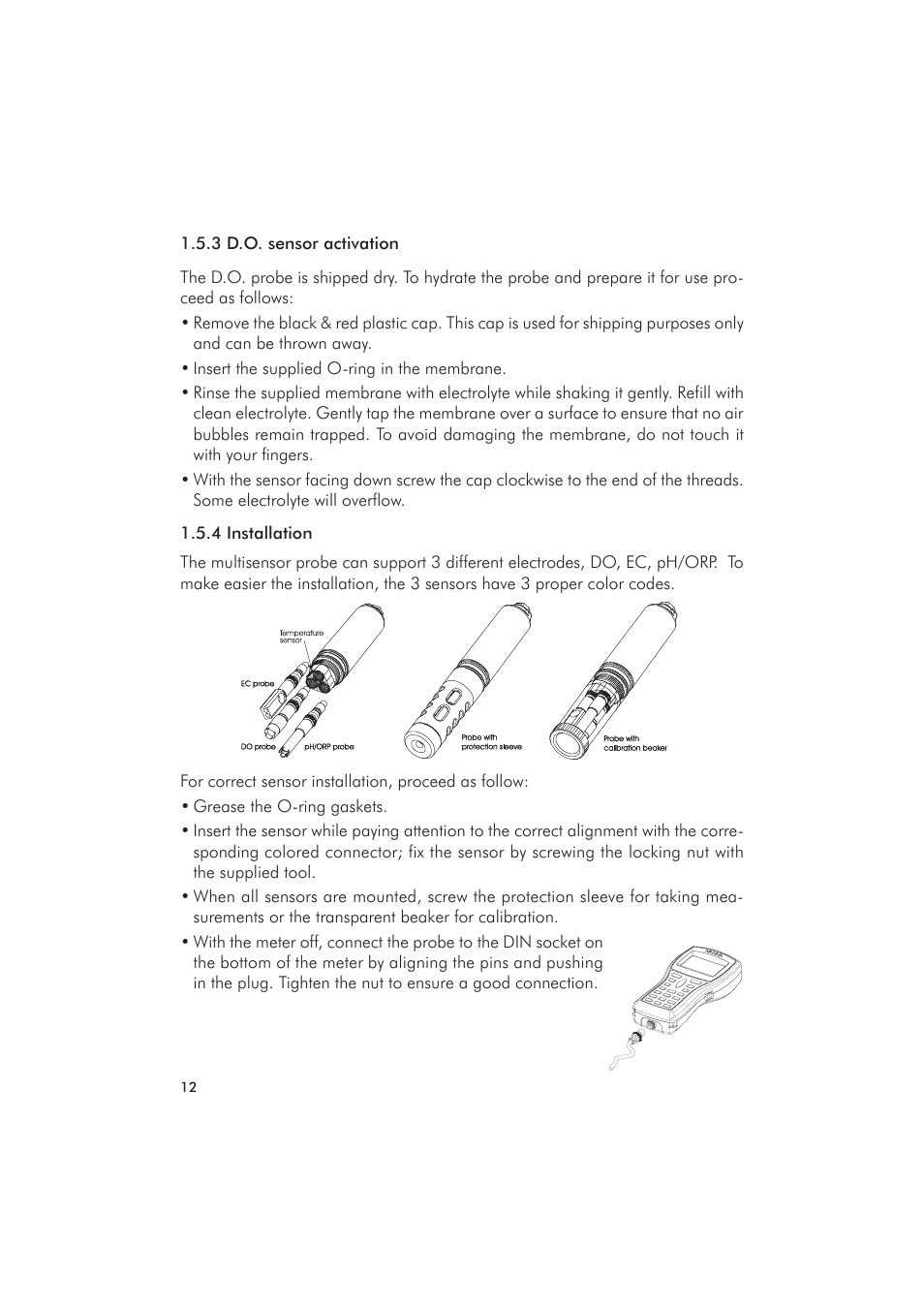 Hanna Instruments HI 9828 User Manual | Page 12 / 60