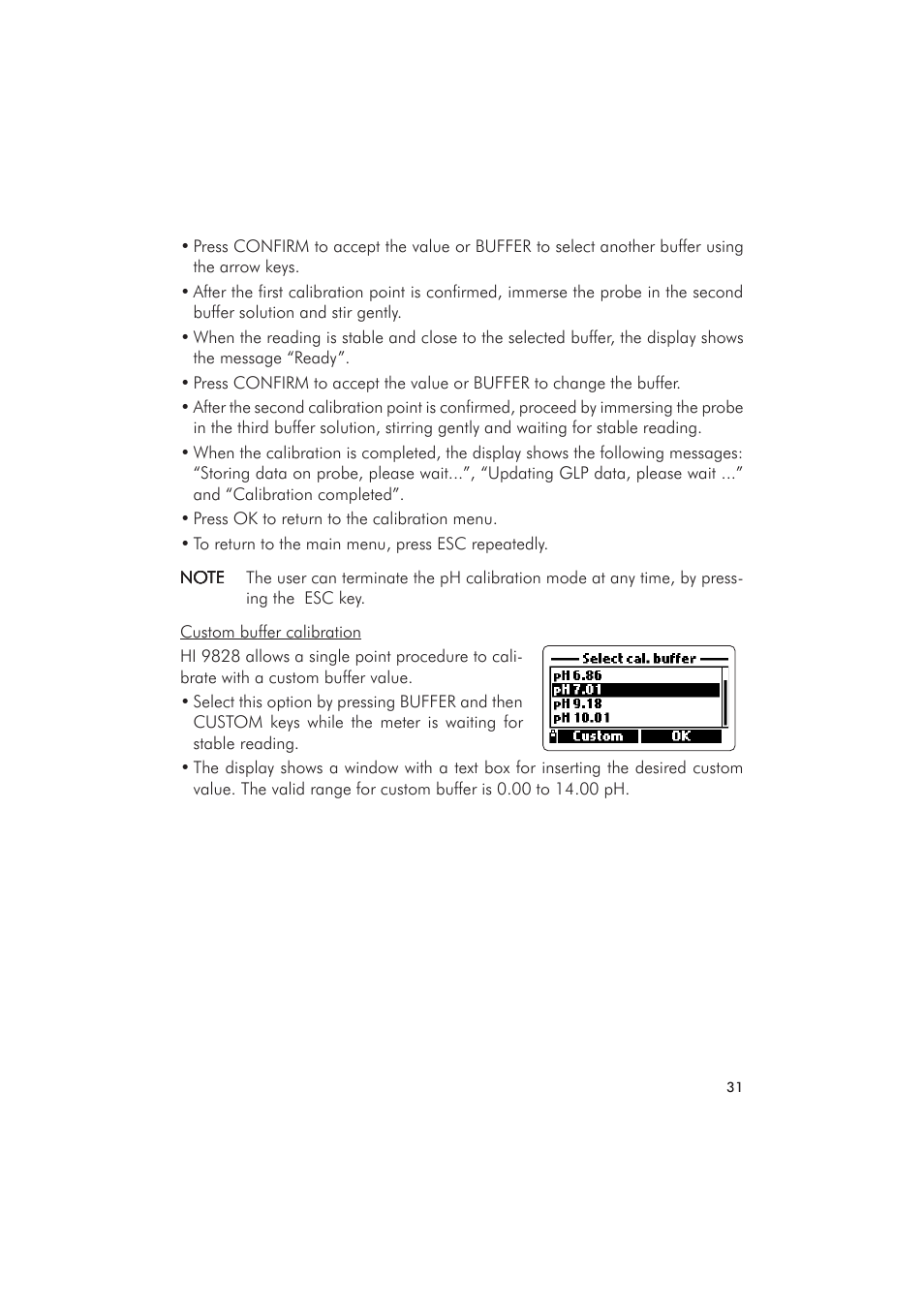 Hanna Instruments HI 9828 User Manual | Page 31 / 60
